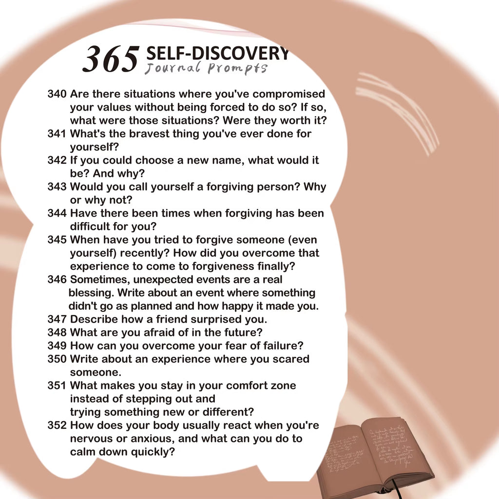 365Self-Discovery Prompts Journal,365Questions,A 365Day Journal Prompts for Self-Exploration/Self-Discovery,Healing,Reflection.